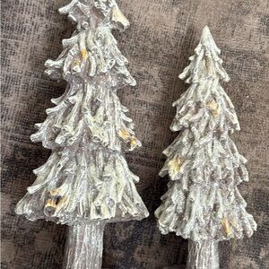 Rustic Brown and Cream Holiday Tree Decor